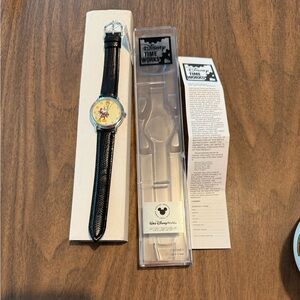 Disney Black and Silver Men's Watch